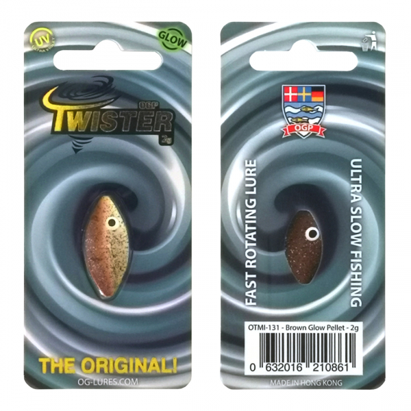 Twister - Brown Glow Pellet - 2 g i gruppen Fiskedrag / Skeddrag hos Örebro Fiske & Outdoor AB (OTMI-031)