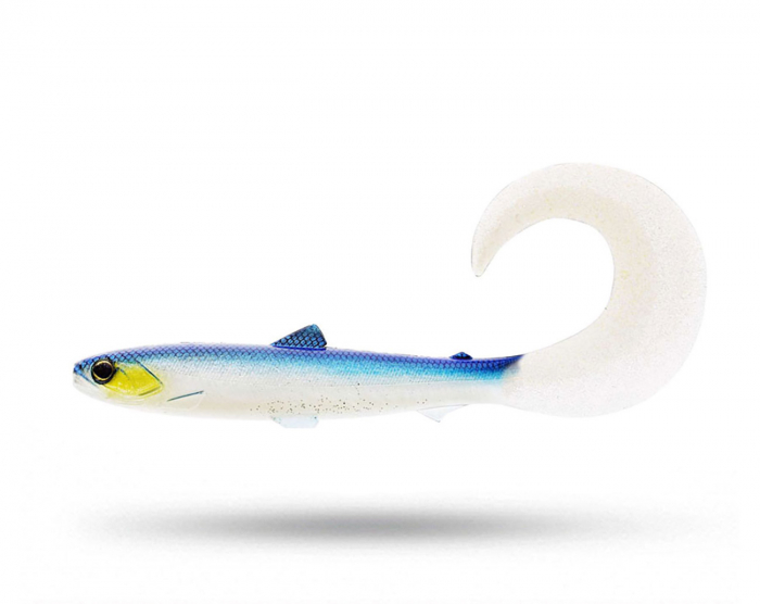 Westin BullTeez Curltail 10cm 6g (2-pack) - Blue Headlight i gruppen Fiskedrag / Abborre & Gösjigg hos Örebro Fiske & Outdoor AB (P080-514-010)