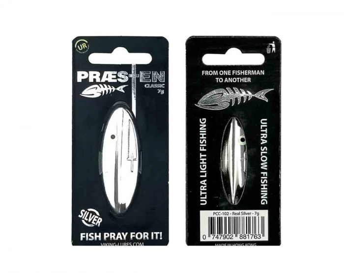 Prästen Micro - Real Silver i gruppen Fiskedrag / Skeddrag hos Örebro Fiske & Outdoor AB (PCMI-102)