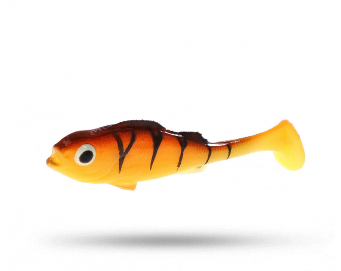 Mikado Real Fish Perch - Golden Perch i gruppen Fiskedrag / Abborre & Gösjigg hos Örebro Fiske & Outdoor AB (PMRFP-8-Golden)