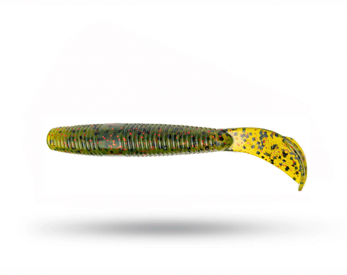 Strike King Rage Ned Cut-R Worm 7,5cm (9-pack) - Watermelon Red Flake i gruppen Fiskedrag / Kräftor & Creaturebaits hos Örebro Fiske & Outdoor AB (RGNCUTR-18)