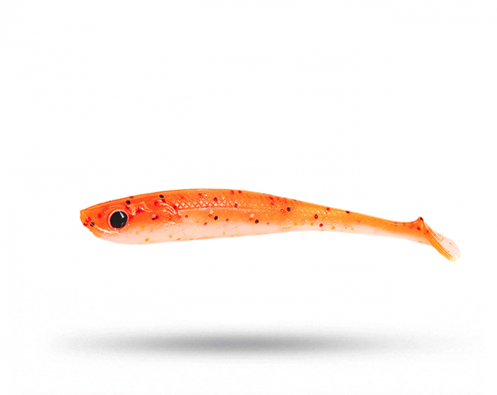 Molix RT Shad 4¨ Slim - Orange White UV i gruppen Fiskedrag / Abborre & Gösjigg hos Örebro Fiske & Outdoor AB (RTS4S-648)
