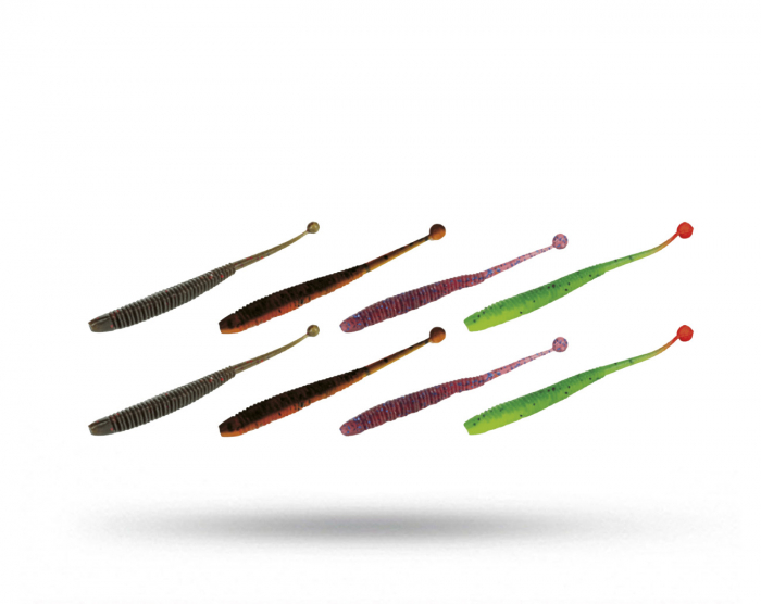 Molix Sator Worm 4`` - Mix Pack 1 i gruppen Fiskedrag / NED Beten , Maskar & Stickbaits hos Örebro Fiske & Outdoor AB (SAW4-MP1)