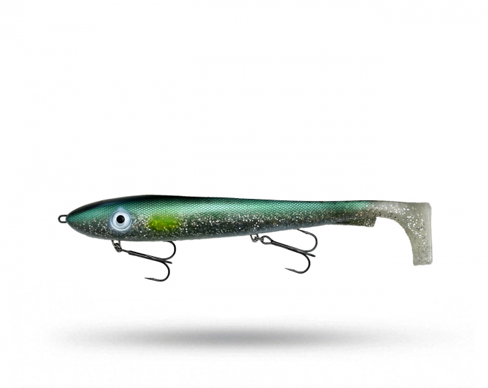 SvartZonker McRubber XL Rigged 30 cm - Green Sunshine i gruppen Fiskedrag / Gäddjiggar hos Örebro Fiske & Outdoor AB (SZ117902)