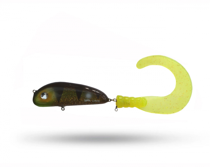 Sippa Lures Big Tail Golden Zander i gruppen Fiskedrag / Tailbeten hos Örebro Fiske & Outdoor AB (Sippalures-tail-00-010)