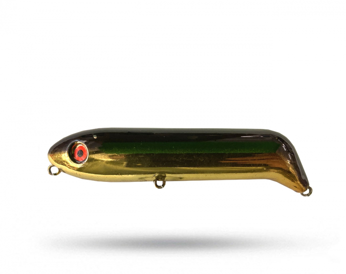 Manns Tail Dragger - Gold Black Chrome i gruppen Fiskedrag / Ytbeten och Poppers hos Örebro Fiske & Outdoor AB (TD400-06)