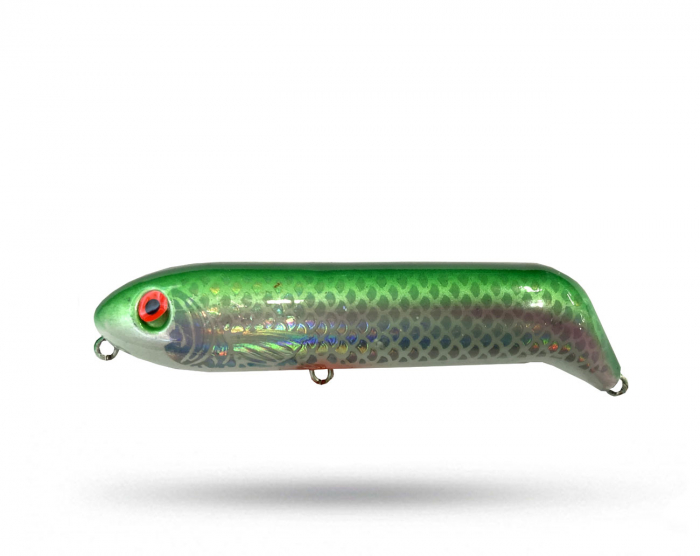 Manns Tail Dragger - Holo Green Mullet i gruppen Fiskedrag / Ytbeten och Poppers hos Örebro Fiske & Outdoor AB (TD400-07)