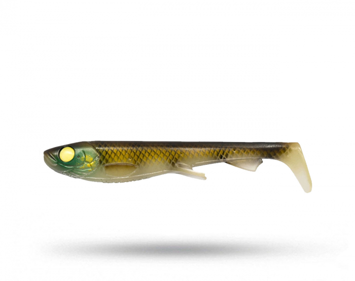 Wolfcreek Shad 25cm, 120g - Glow Walleye i gruppen Fiskedrag / Gäddjiggar hos Örebro Fiske & Outdoor AB (WCL-SHAD25-C031)