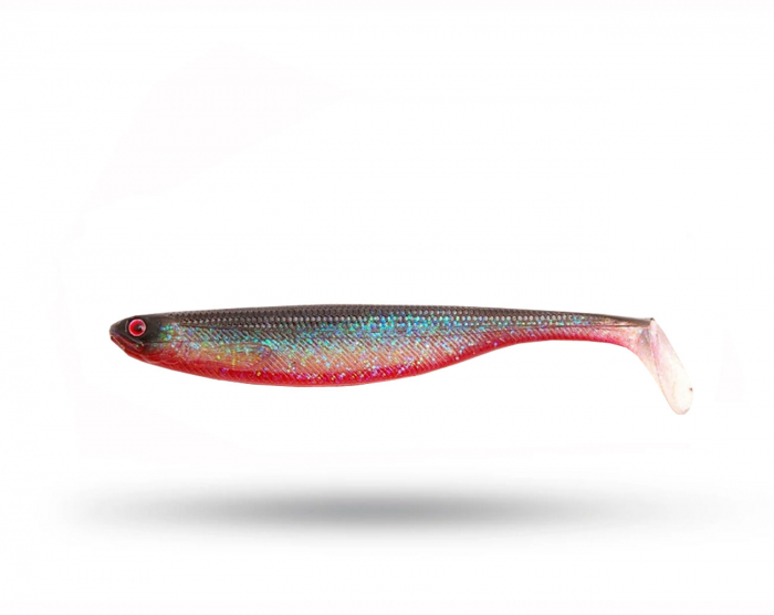 Westin Shad Teez Slim 10 cm Red Ghost i gruppen Fiskedrag / Abborre & Gösjigg hos Örebro Fiske & Outdoor AB (WS90510)