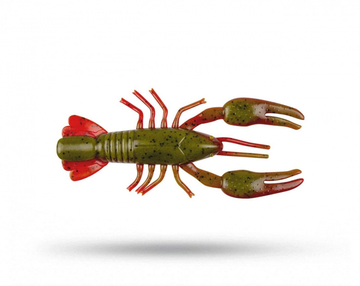 Yum Ned Craw 6cm (7-pack) - Green Pumpkin/Red i gruppen Fiskedrag / Kräftor & Creaturebaits hos Örebro Fiske & Outdoor AB (YNC2-357)