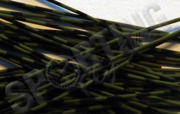 Barred Round Rubber Legs - Olive