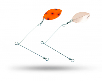 Spinner Rig Large 2-pack Copper - Fluo. Red Bandit