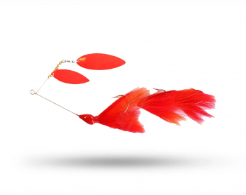 CJs Magnum Tandem Willow Spinnerbait - Red