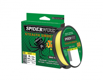 Spiderwire Stealth Smooth 12, 150m Hi-Vis Yellow - 0.13mm