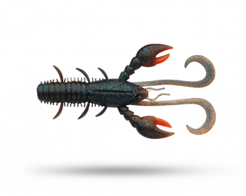 Berkley Hollow Craw 10cm (6-pack) - Dark Cray UV Claw