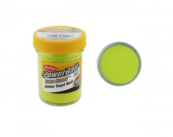 Powerbait® Natural Scent Trout Bait Garlic - Chartreuse Glitter
