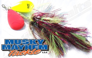 Musky Mayhem Trolling Girl - Hot Chartreuse 