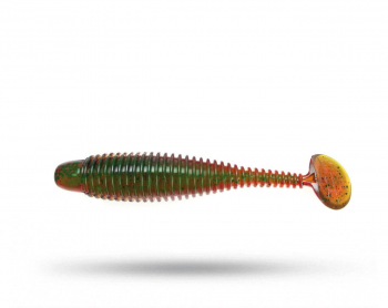 Lunker City Grubster 7 cm - MotorOil Peppar