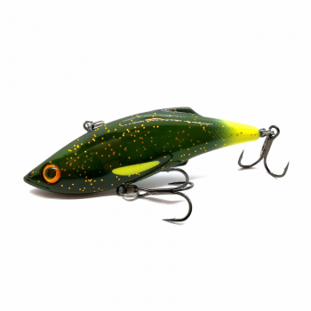 Strike Pro - Rattle N Shad 7,5cm 11g - Motoroil Glow Tail