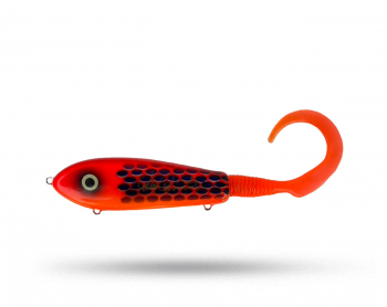 Jerk Snedkeren Jerktail - Fluo Red Psycho