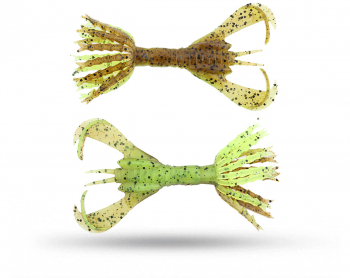 Keitech Hyper Spider 8 cm - Green Pumpkin Chartreuse