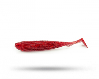 Molix RA Shad 3,8'', 9,6cm (6-pack) - UV Clear Red Flake