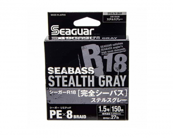 Seaguar R18 Seabass PE X8 Stealth Gray - 0,6 mm