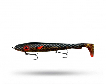SvartZonker McRubber XL Rigged 30 cm - Black Back Motoroil
