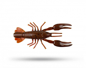 Yum Ned Craw 6cm (7-pack) - Dark Brown/Red Brown