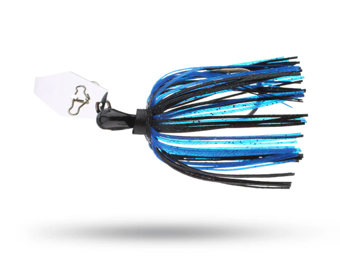 Z-Man ChatterBait MiniMax 1/4 Oz - Esche Vibranti Per Bass - Nero/Blu