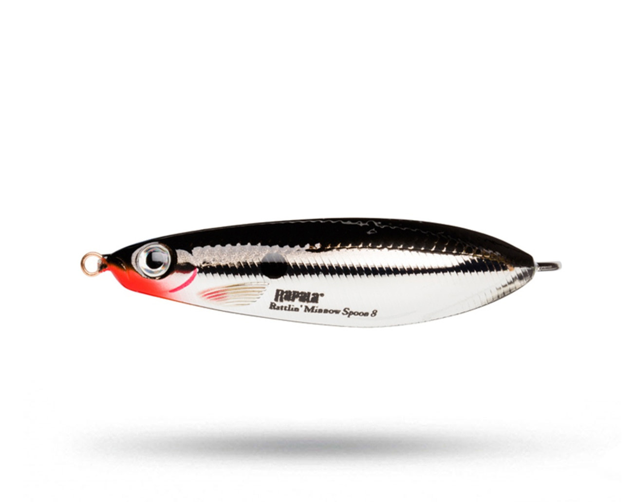 Rapala Rattlin Minnow Spoon 8 CM  - Chrome