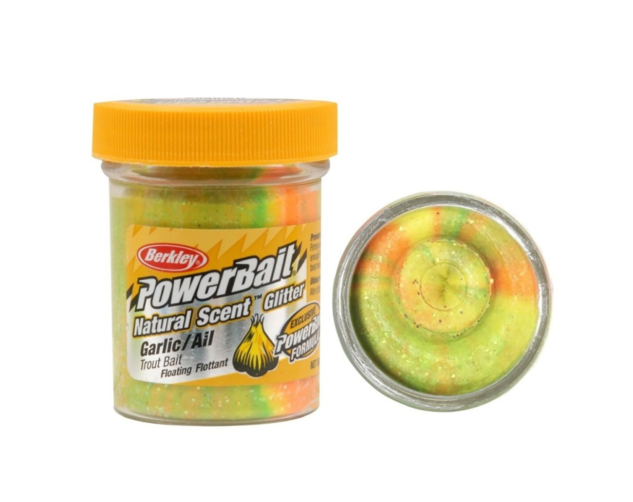 Powerbait® Natural Scent Trout Bait Garlic - Rainbow Glitter