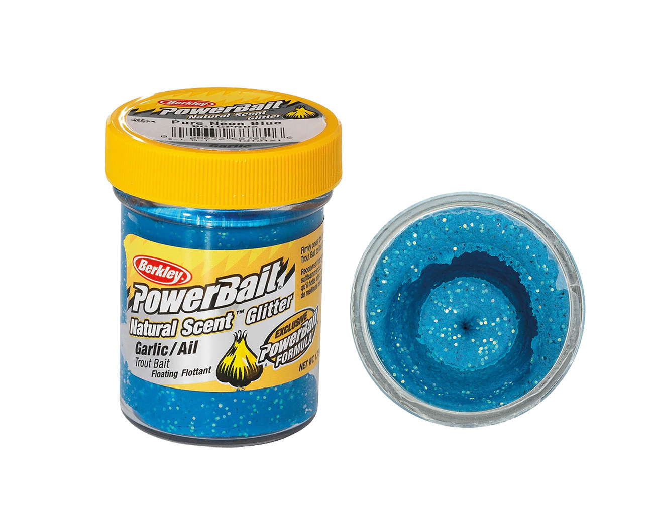 Powerbait® Natural Scent Trout Bait Garlic - Blue Glitter