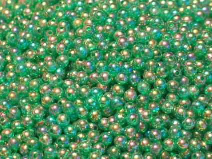 Texas & Carolina bead 8 mm - Transparent Emerald