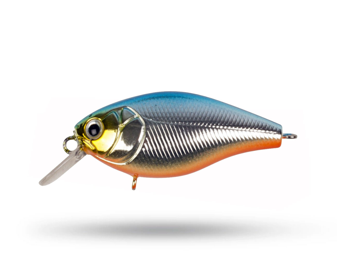 Strike Pro Cranky X Shallow  5 cm - Blue Silver Orange Belly