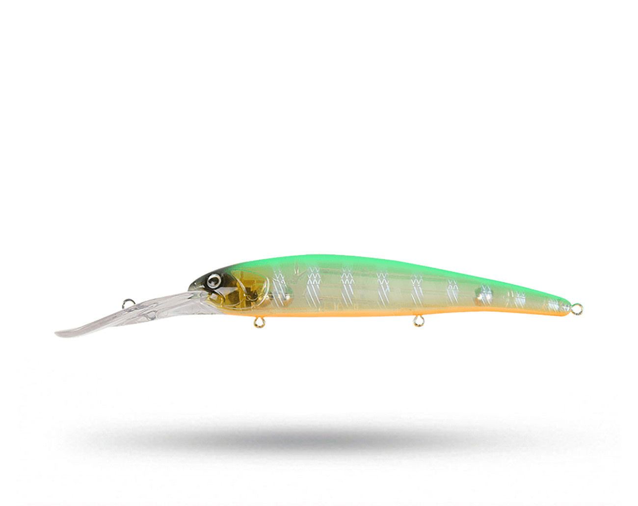 Strike Pro Hooligan Deep Runner 12 cm - Green Silver Orange Belly