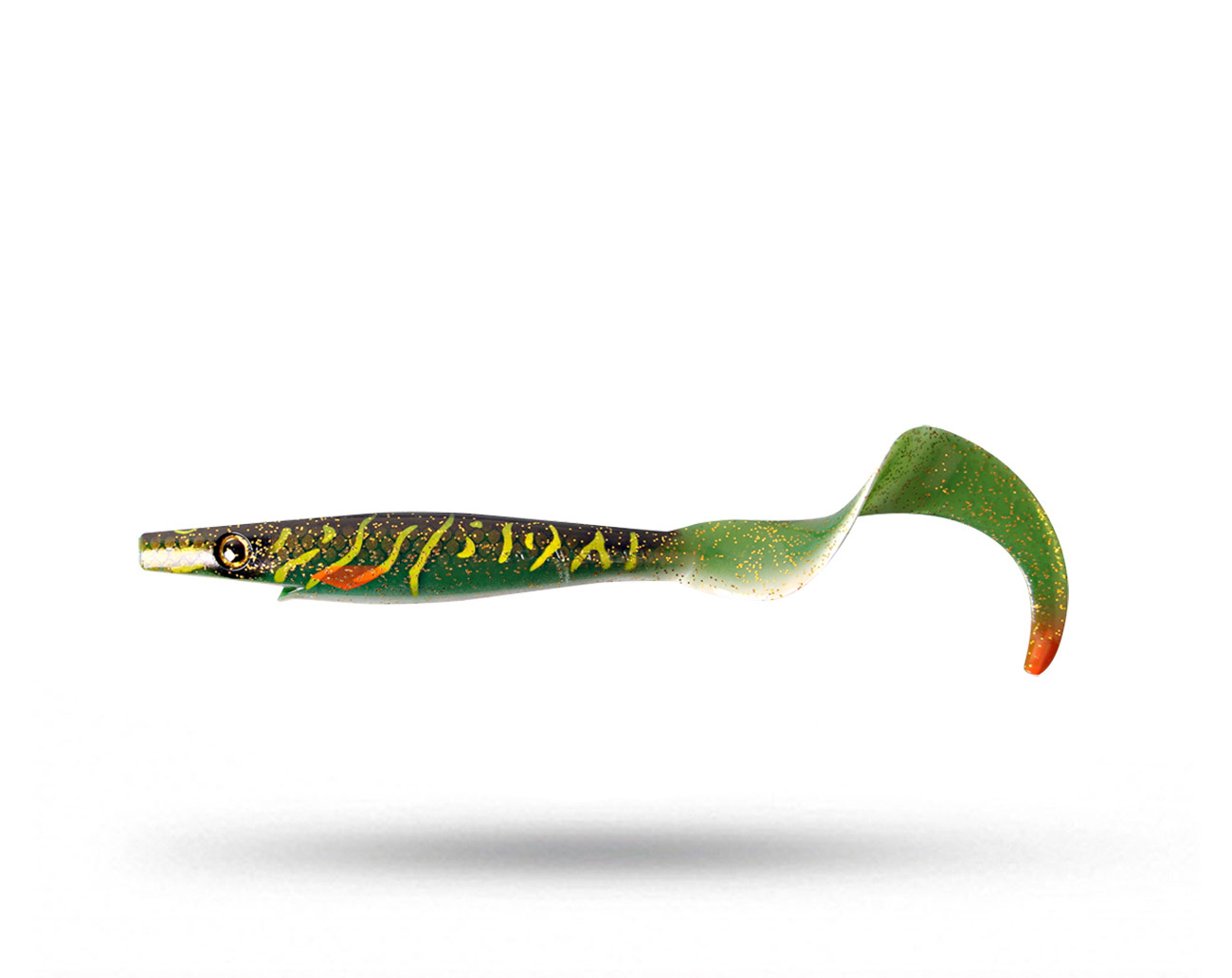 Pig Tail Jr 23 cm - Green MotorOil Pike UV