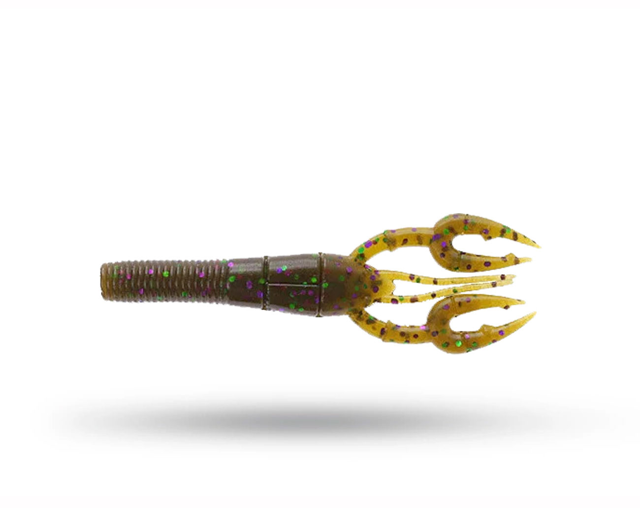 Gary Yamamoto Fat Baby Craw - Green Pumpkin Green Purple Flake