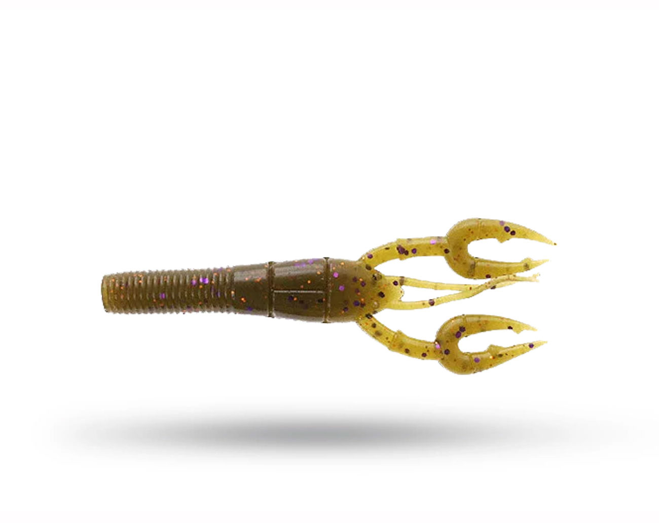 Gary Yamamoto Fat Baby Craw - Green Pumpkin Purple Coppar Flake