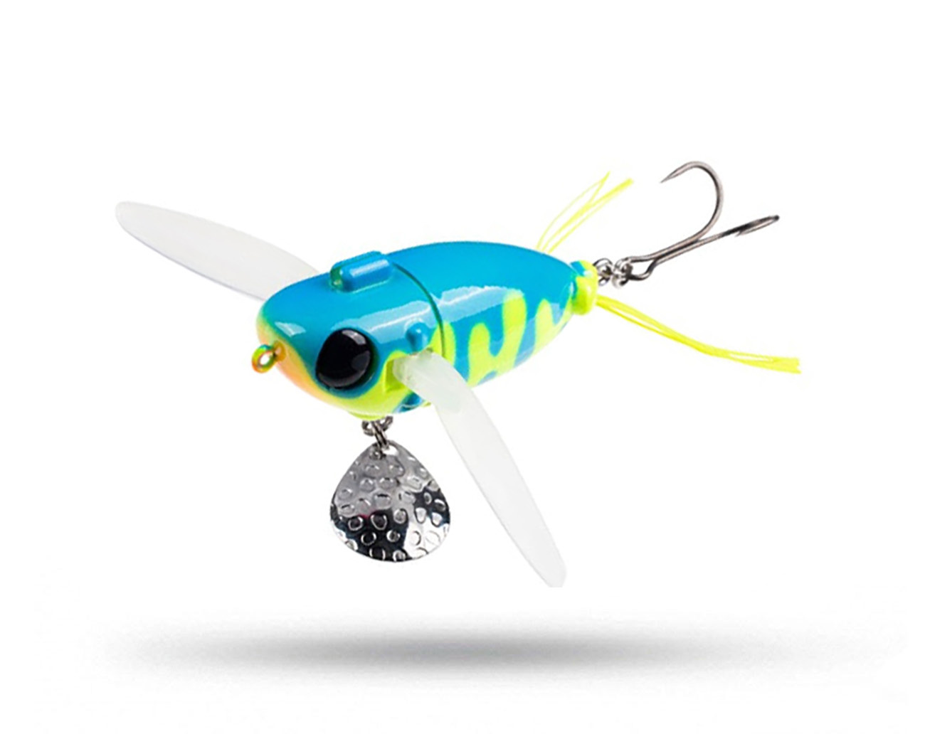 Jackall Nazzy Crawler - Chartreuse Blue Drip