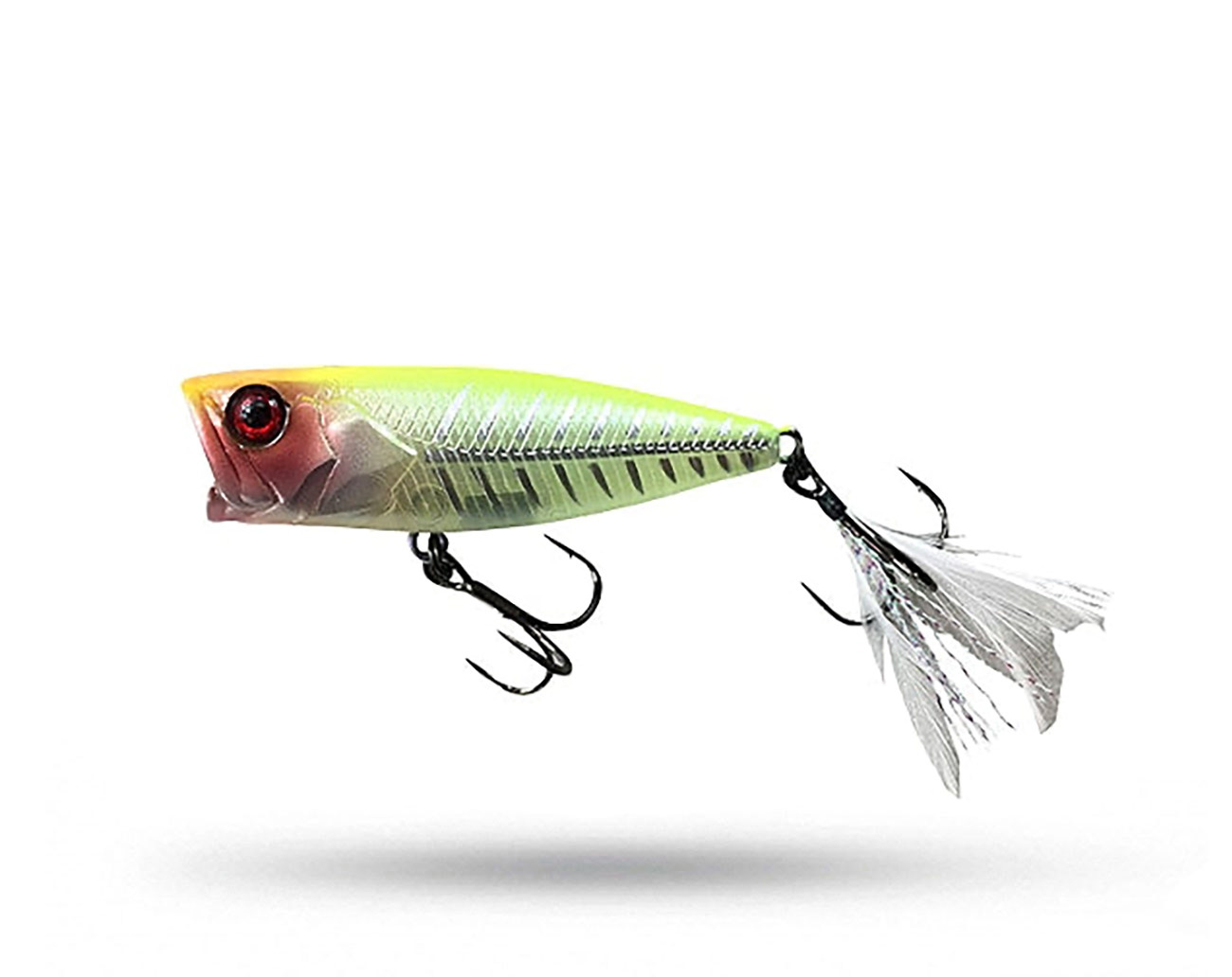 Jackall SK Pop Grande Hiramura Custom - Chartreuse Back Siluette Pearl