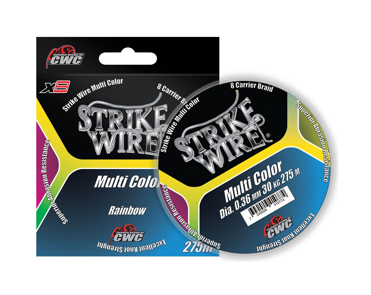 Strike Wire Multi Color X8 275 m -  0,32mm/25kg