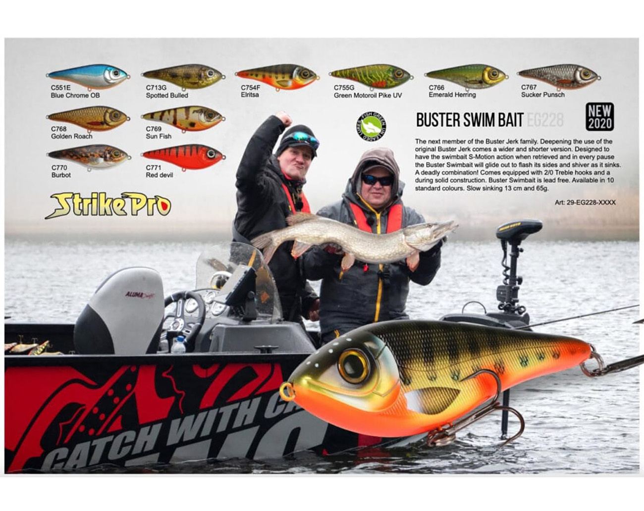 Buster Swim Slow Sink 13cm 65g 