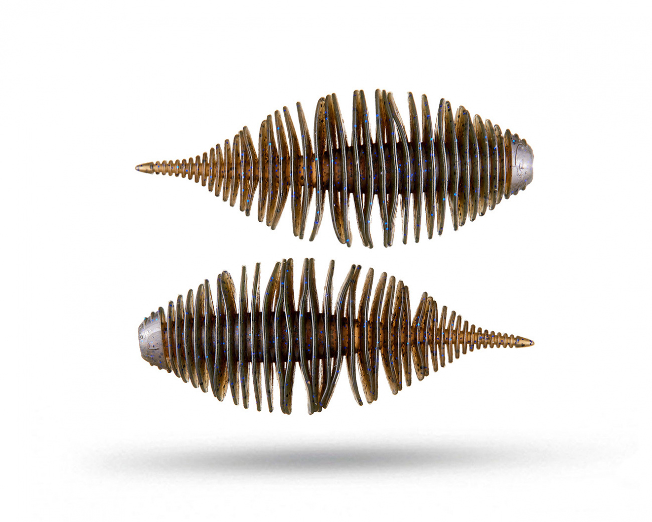 Geecrack Bellows Gill Floating Elastomer 2.8  - Green Pumpkin Blue Flake