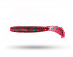 Strike King Rage Ned Cut-R Worm 7,5cm (9-pack) - Red Bug