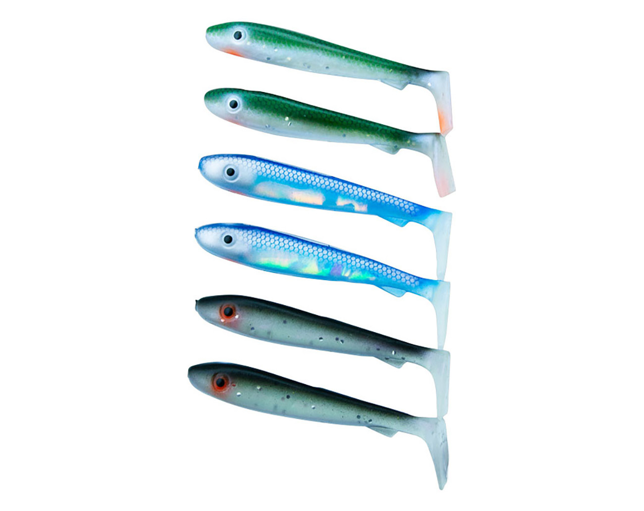 Svartzonker McRubber Bass 8cm Mix (6-pack) - Baitfish