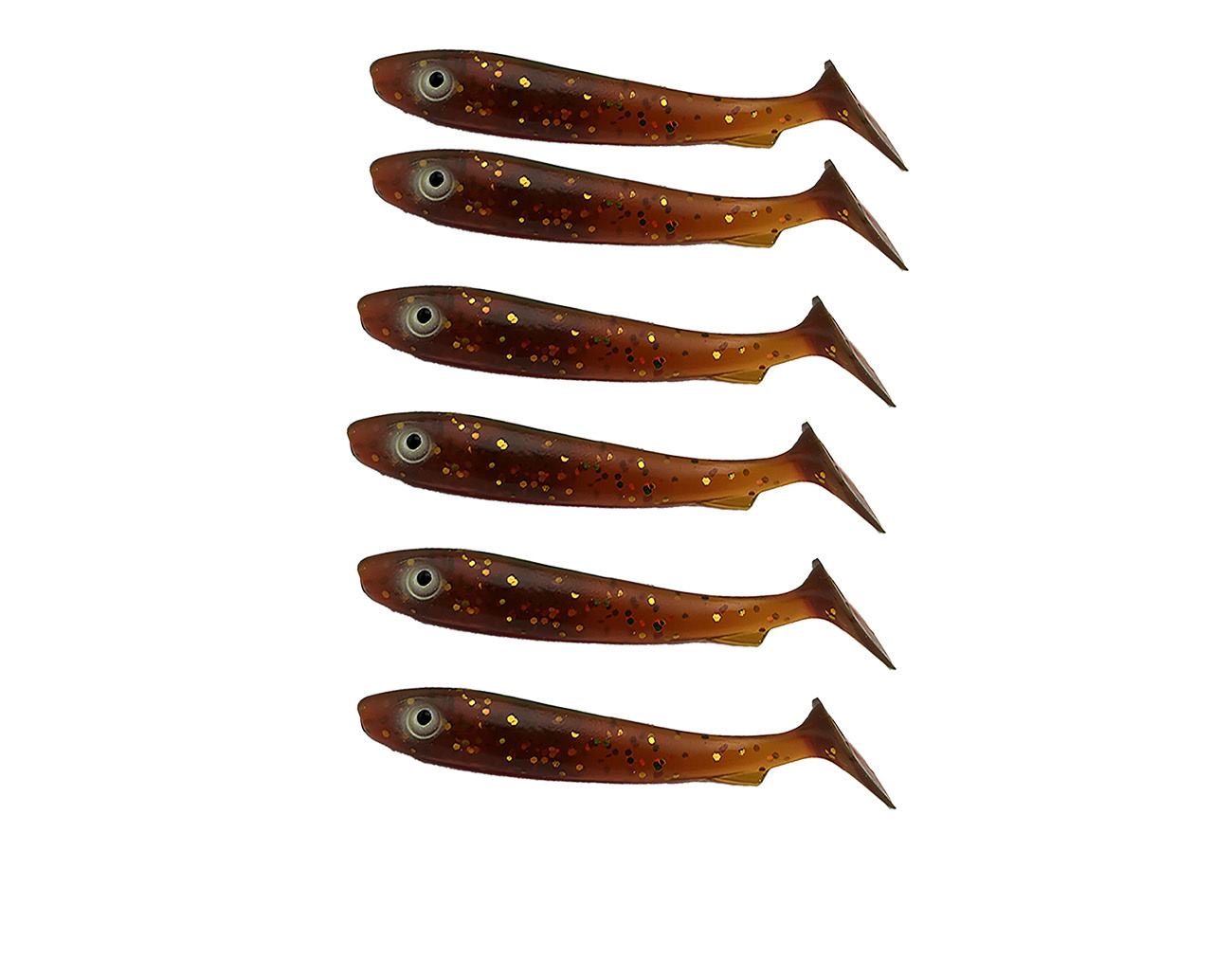 Svartzonker McRubber Bass 8cm Mix (6-pack) - MotorOil Classic