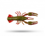 Yum Ned Craw 6cm (7-pack) - Green Pumpkin/Red Yum Ned Craw 6cm (7-pack) - Green Pumpkin/Red